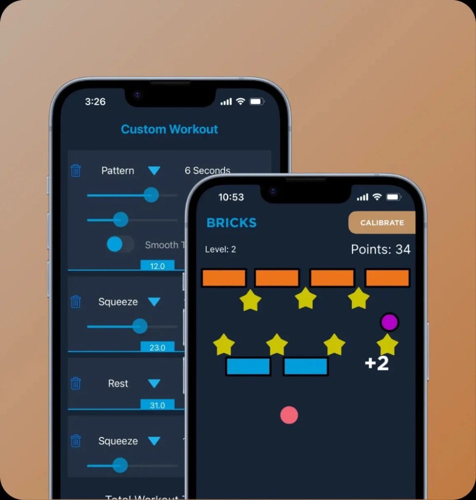 Écrans de l’application kGoal avec des exercices guidés sous forme de jeux